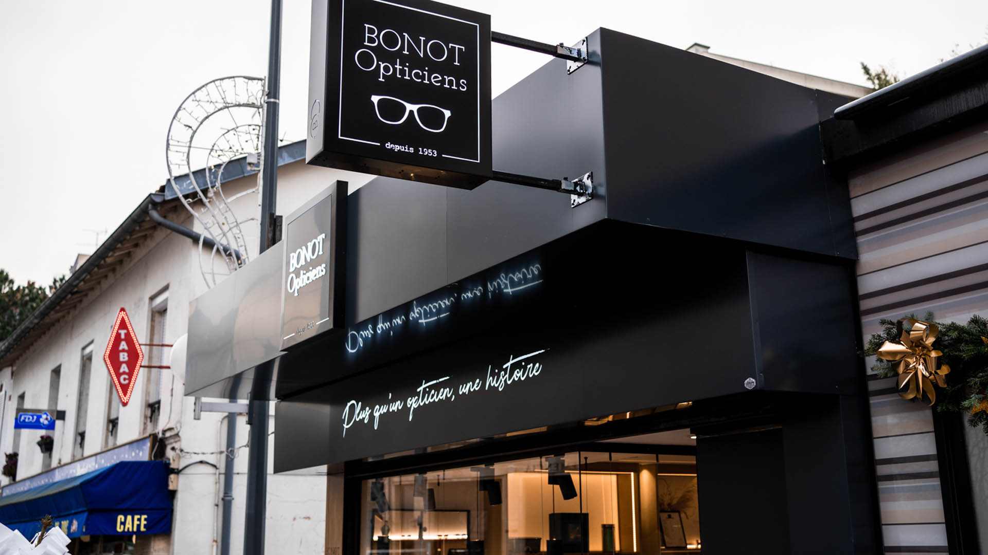 devanture boutique opticien
